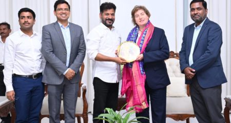 Rosie Glazebrook, CWEIC Chief Executive, Meets Telangana Chief Minister Sri A Revanth Reddy to Explore Strategic Partnership