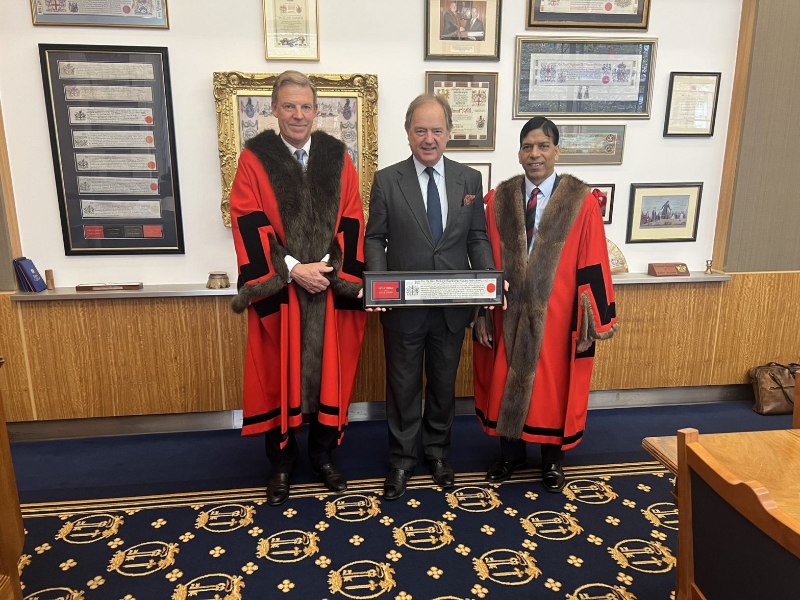 Lord Swire Receives Freedom of The City of London