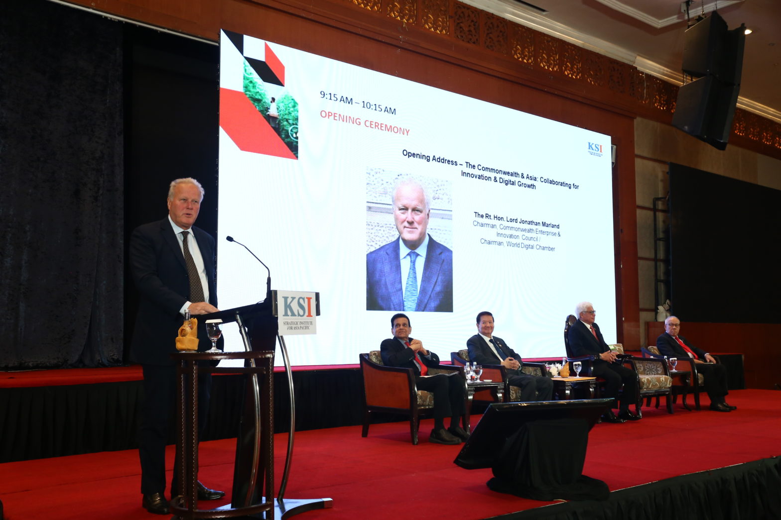 Lord Marland Addresses The Asia New Economy Summit