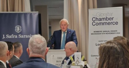 Lord Marland Praises Gibraltar’s Strengths at Gibraltar Chamber of Commerce’s Annual Dinner